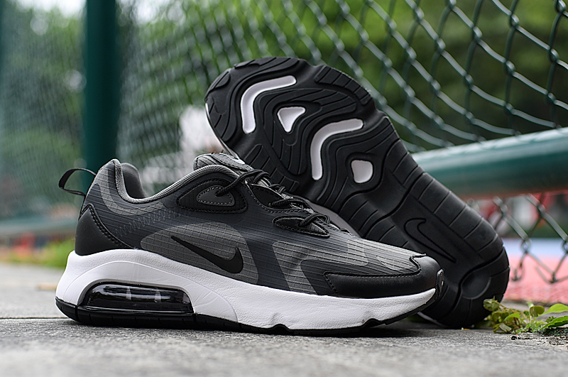 Women 2020 Nike Air Max 200V3 Black Grey Shoes - Click Image to Close